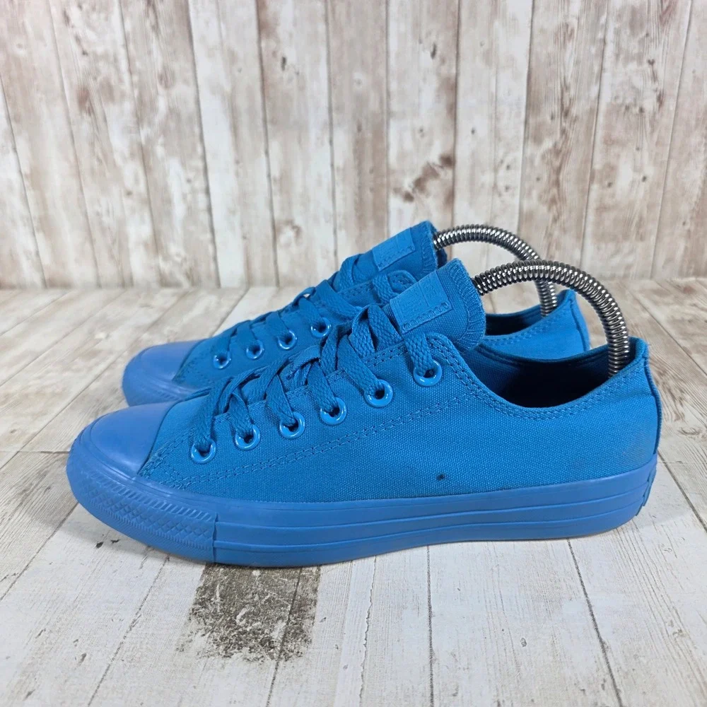 Converse Chuck Taylor All Star Ox‎ Blue Monochromatic Sneakers 166413F Womens 8